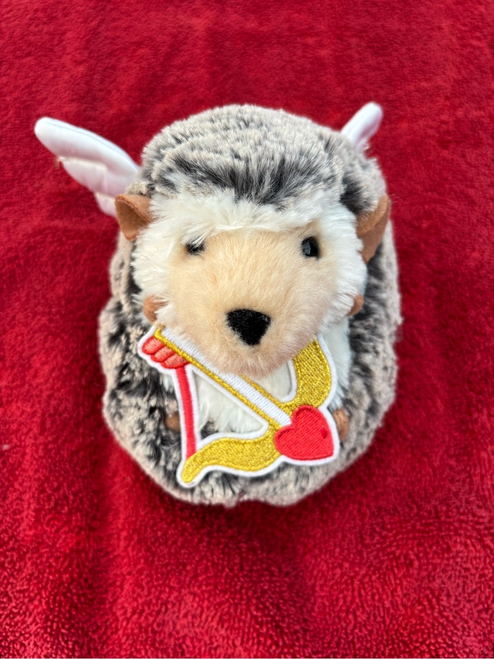 Plush Douglas Cupid Spunky Hedgehog Small Pet Toy with Valentine’s Motif